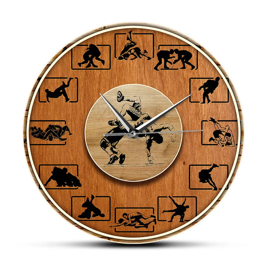 Wrestling  Wall Clock