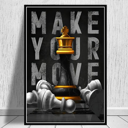 Chess Motivational Wall Poster