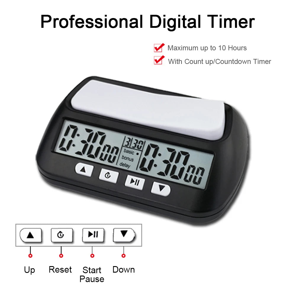 3-in-1 Multipurpose Chess Game Timer