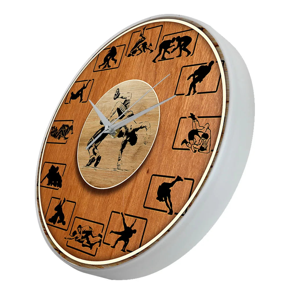 Wrestling  Wall Clock