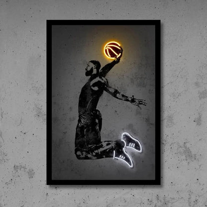 Street Art Basketball Poster