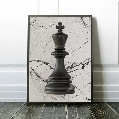 King & Queen Chess Poster