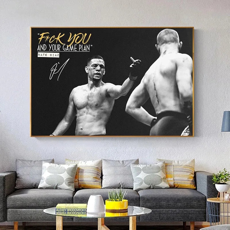 MMA Game Plan Wall Poster