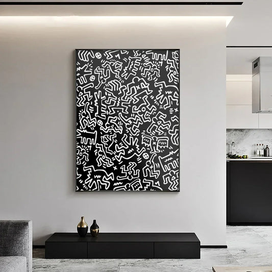 Concrete Dreams – Minimalist Metallic Abstract Canvas