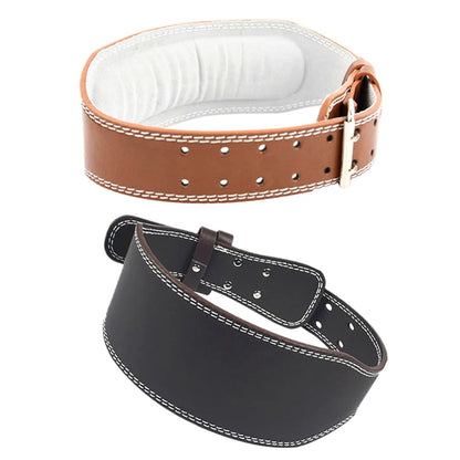 Adjustable Leather Weightlifting Belt