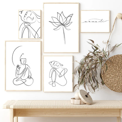 Meditating Buddha Wall Poster