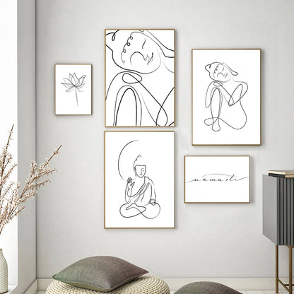 Meditating Buddha Wall Poster