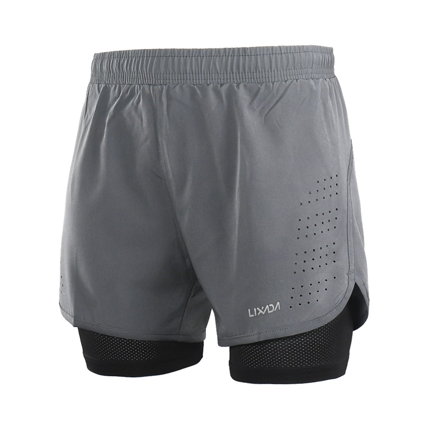 Lixada Men's 2-in-1 Running Shorts