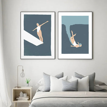 High Diving Swim Art