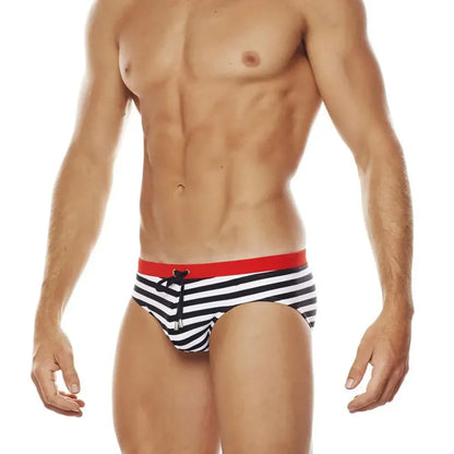 Low Rise Swim Striped Pants