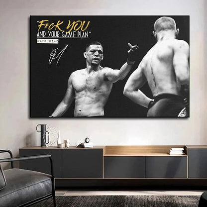 MMA Game Plan Wall Poster