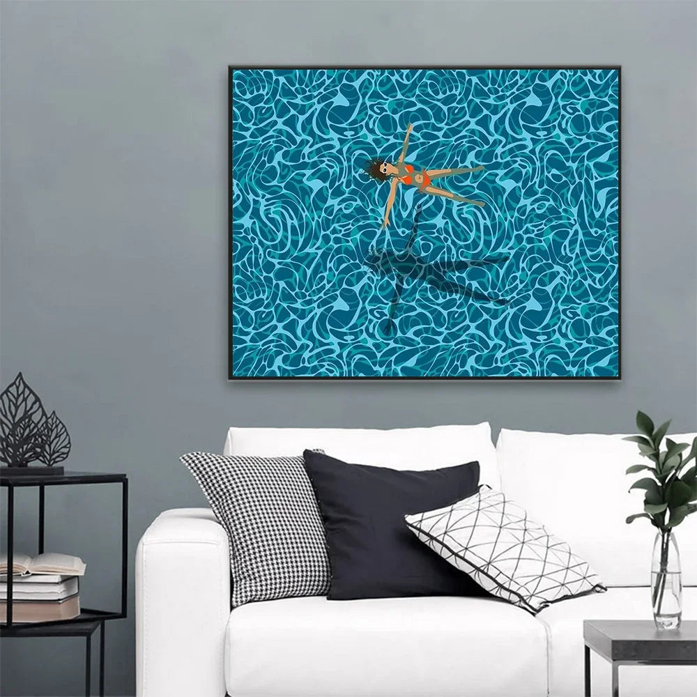 Swimming Pool Canvas Painting