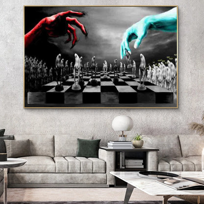 Angels And Demons Chess Wall Poster