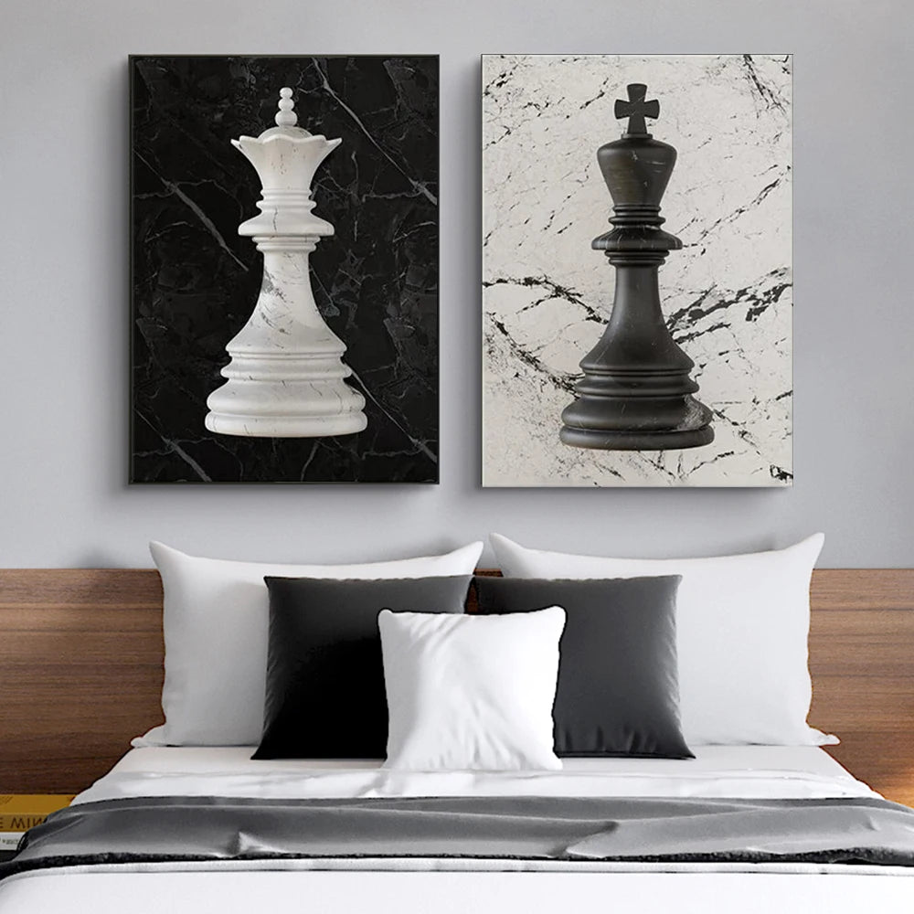 King & Queen Chess Poster