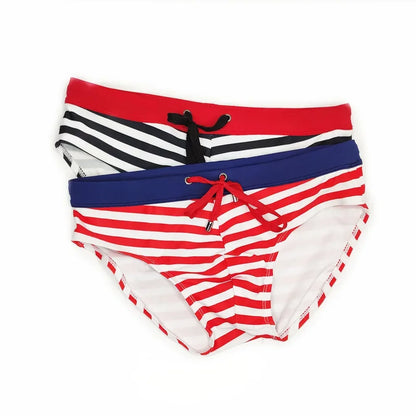 Low Rise Swim Striped Pants