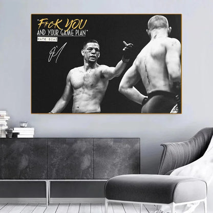 MMA Game Plan Wall Poster