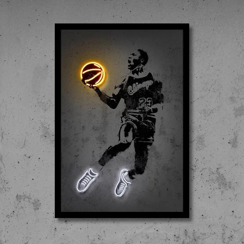 Street Art Basketball Poster