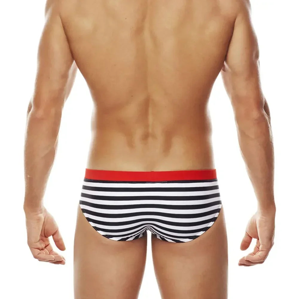 Low Rise Swim Striped Pants