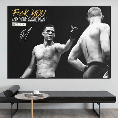 MMA Game Plan Wall Poster