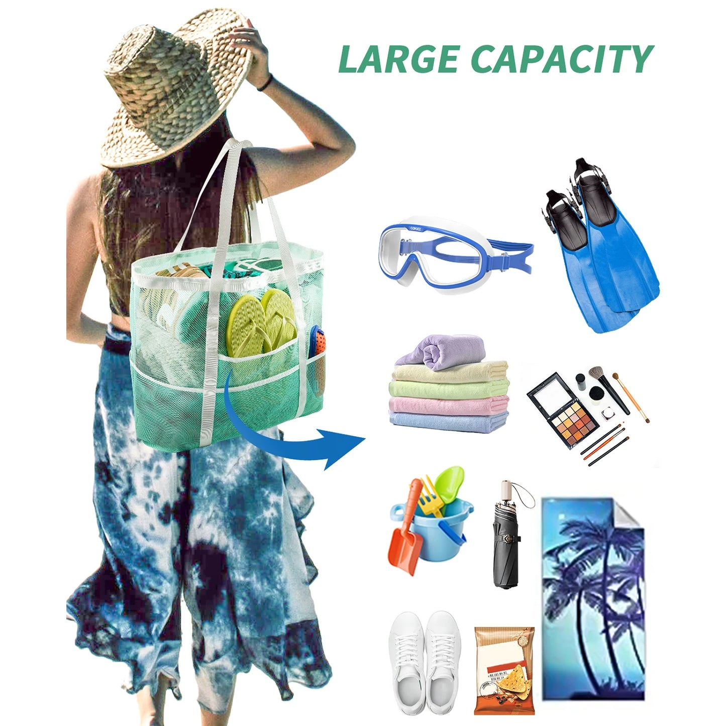 Large-Capacity Beach / Pool Bag