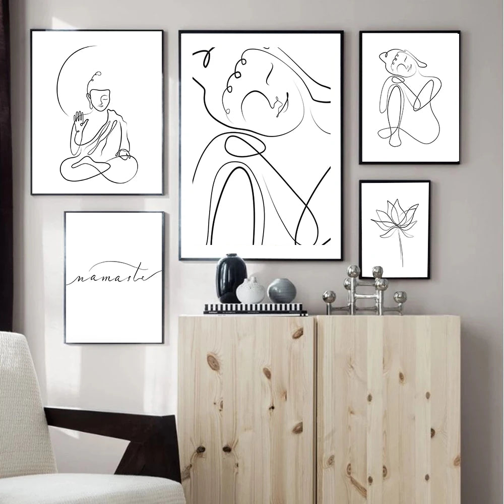 Meditating Buddha Wall Poster