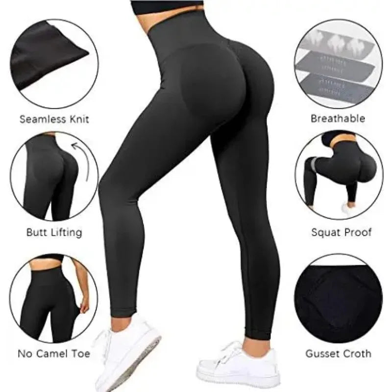 Seamless Knitted Fitness GYM Pants