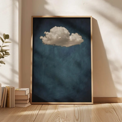 Minimalist Cloud Wall Art Set – Blue & White Scandinavian Canvas Prints