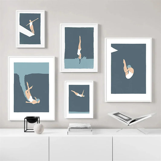 High Diving Swim Art