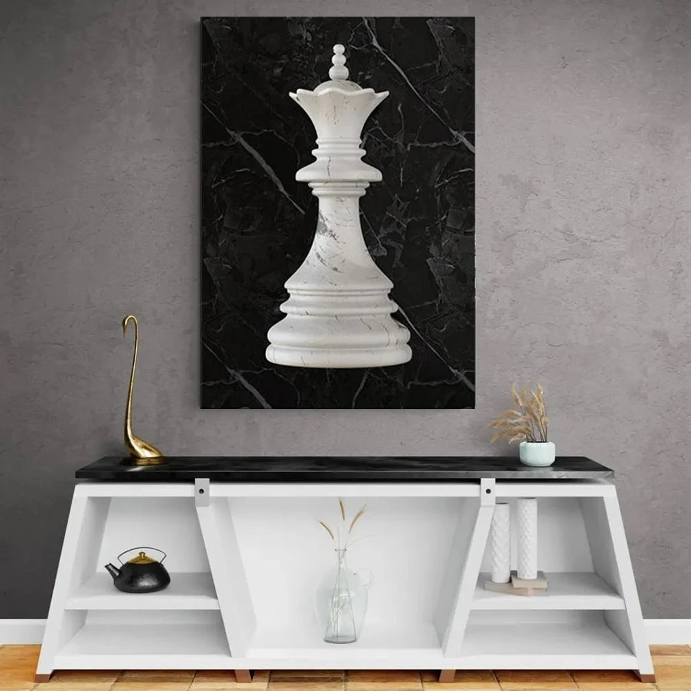 King & Queen Chess Poster