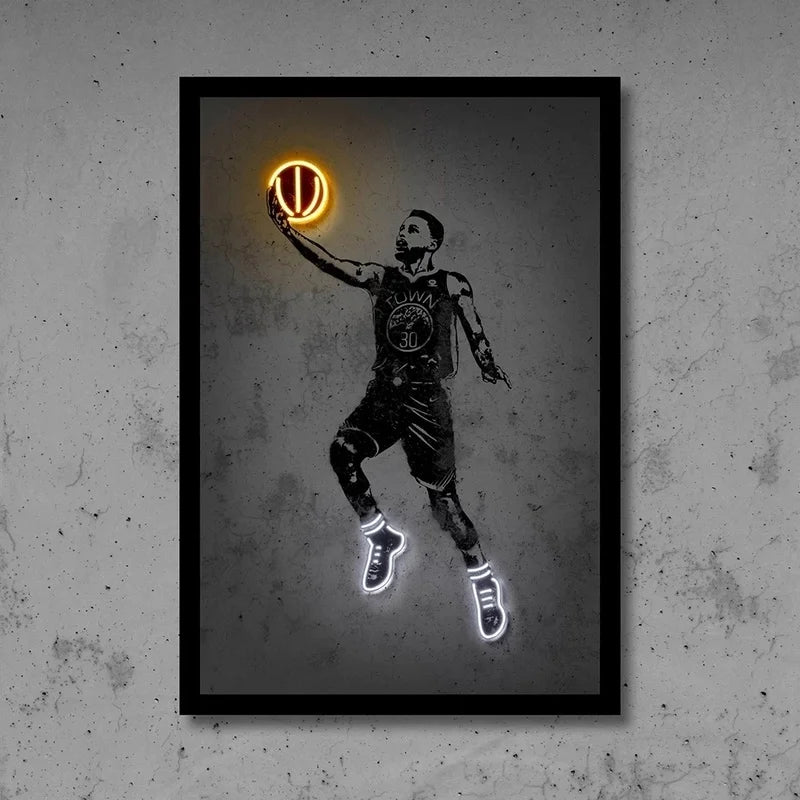 Street Art Basketball Poster