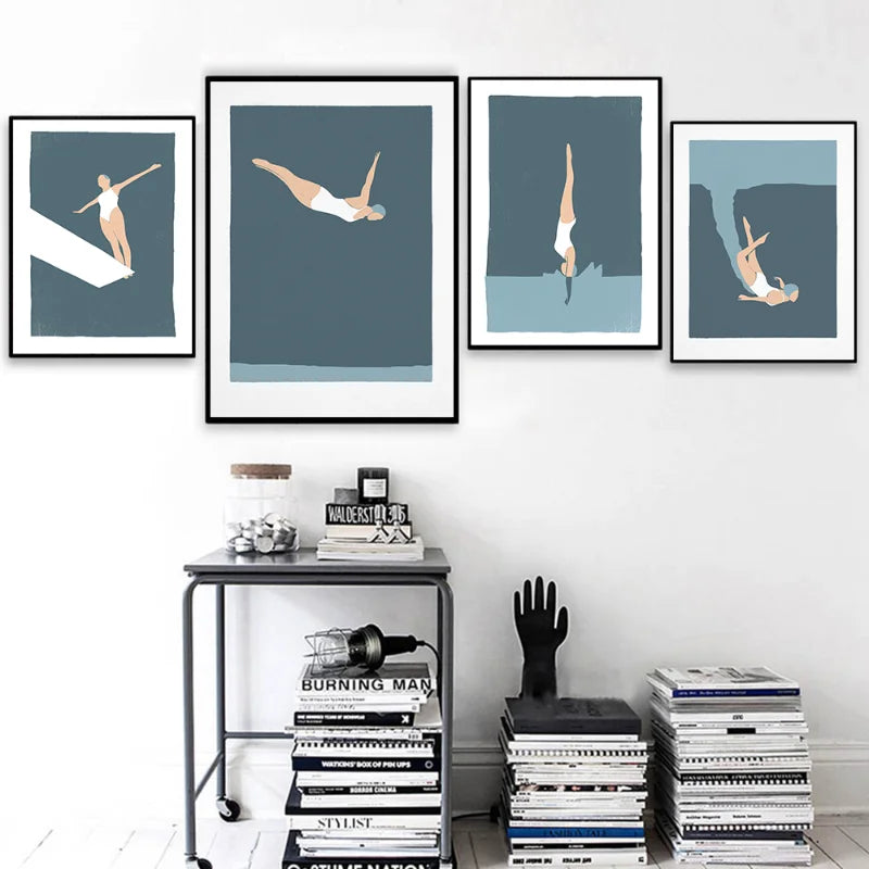 High Diving Swim Art