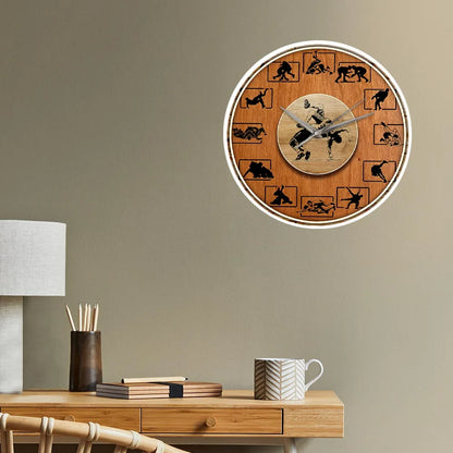 Wrestling  Wall Clock