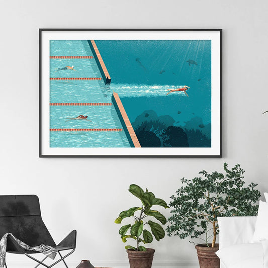 Comfort Zone Swimming Poster