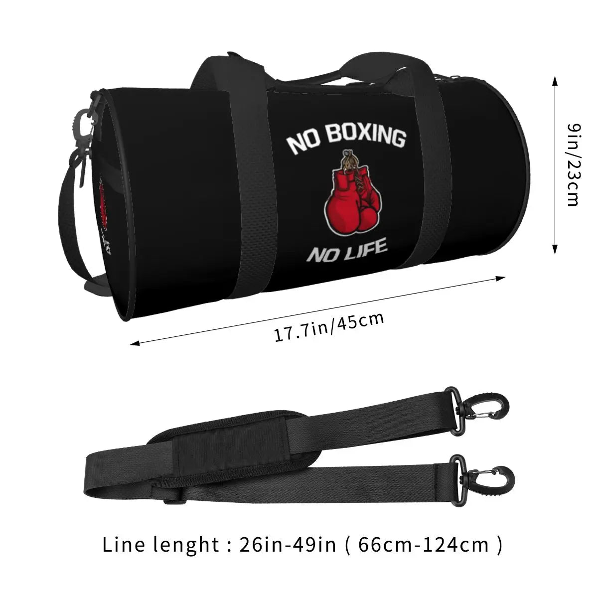 No Boxing No Life Gym Bag