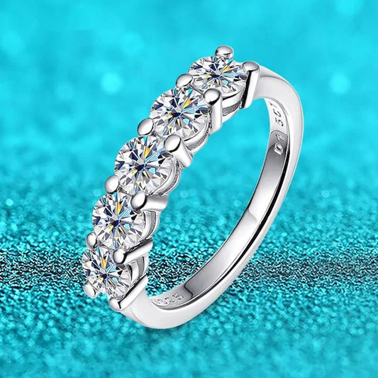 Elegant Diamond Simulated Anniversary Ring – Timeless Sparkle